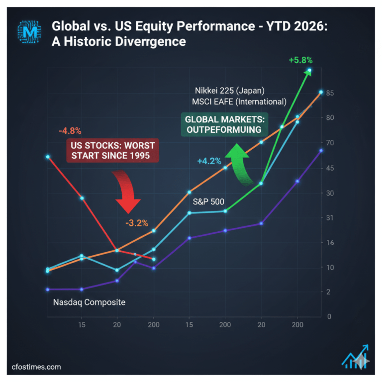 US Stocks see the worst start vs Global Markets since 1995