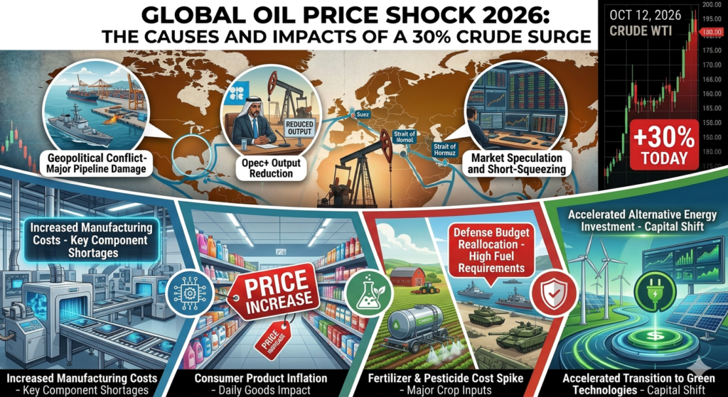 Global Oil Price Shock 2026: Why Crude Surged 30% Today