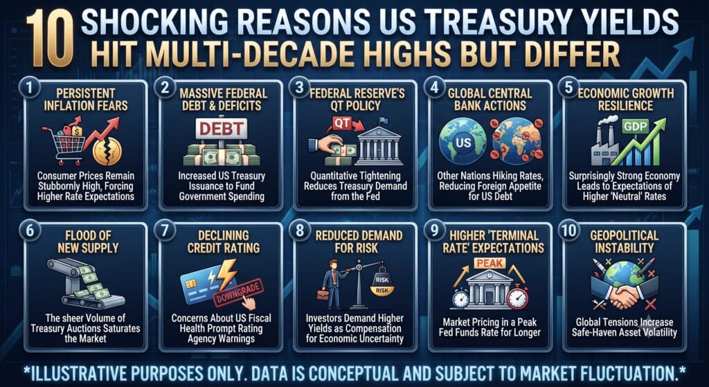 10 Shocking Reasons US Treasury Yields Hit Multi-Decade Highs