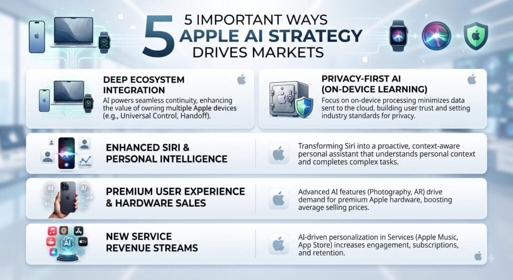 5 Important Ways Apple AI Strategy Drives Markets